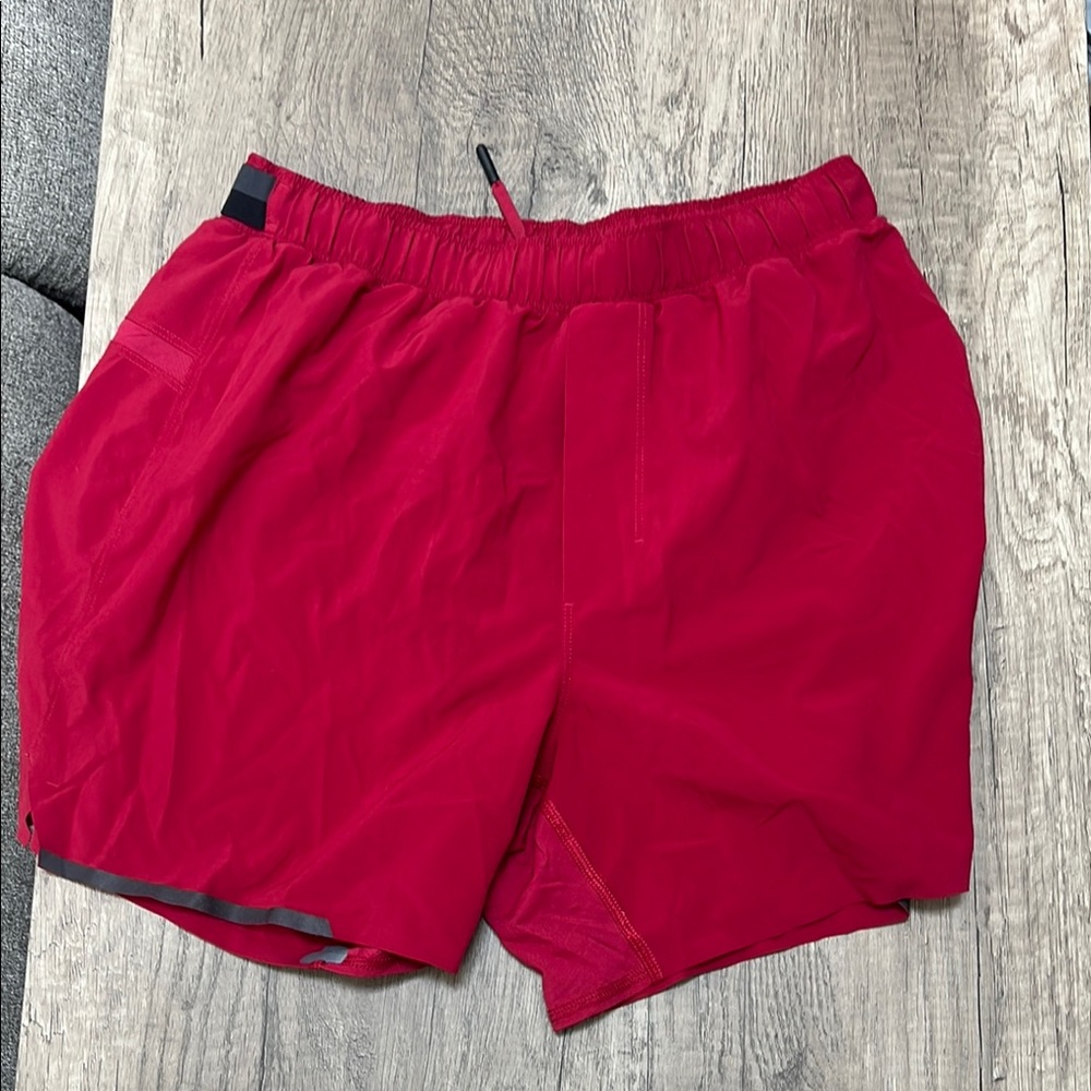 Lululemon Athletica Red Athletic Shorts Lightweight Performance